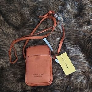 Marta Ponti Genuine Leather Belt Bag - Orange